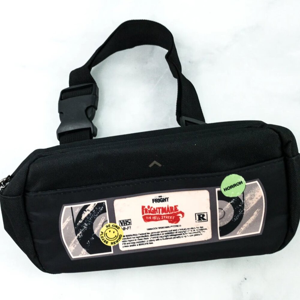 NWOT Loot Crate Loot Fright Frightmare on Hell Street VHS Belt Bag